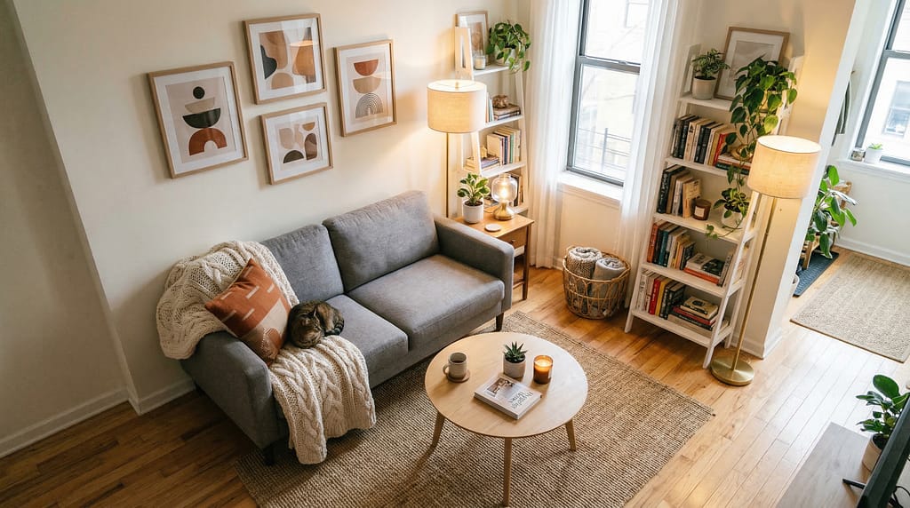 affordable sofa small apartment living room styling ideas