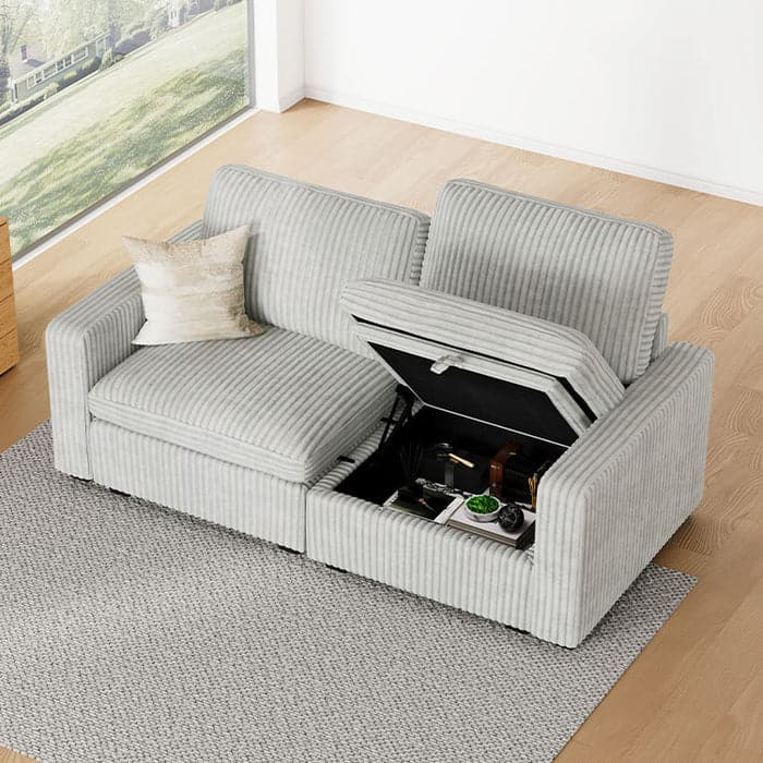 Valyou Sofinity storage sofa small apartment grey modular